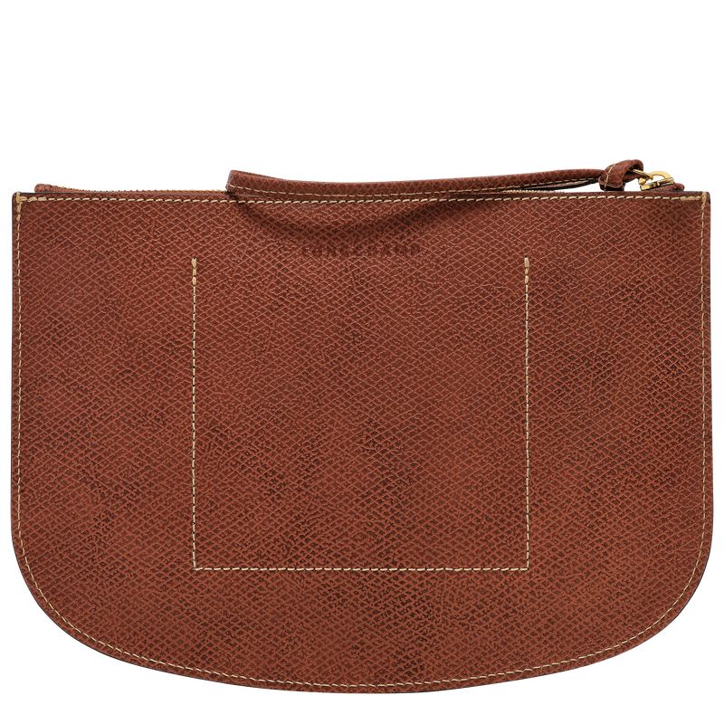 Brown - Leather Longchamp Épure Women Pouches | AU7711GS