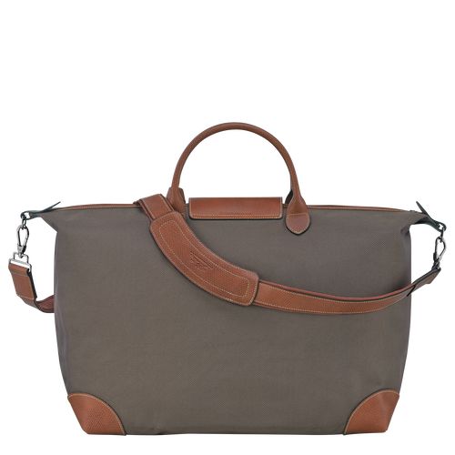 Brown - Recycled canvas Longchamp Boxford S Women Travel Bags | AU8099FD