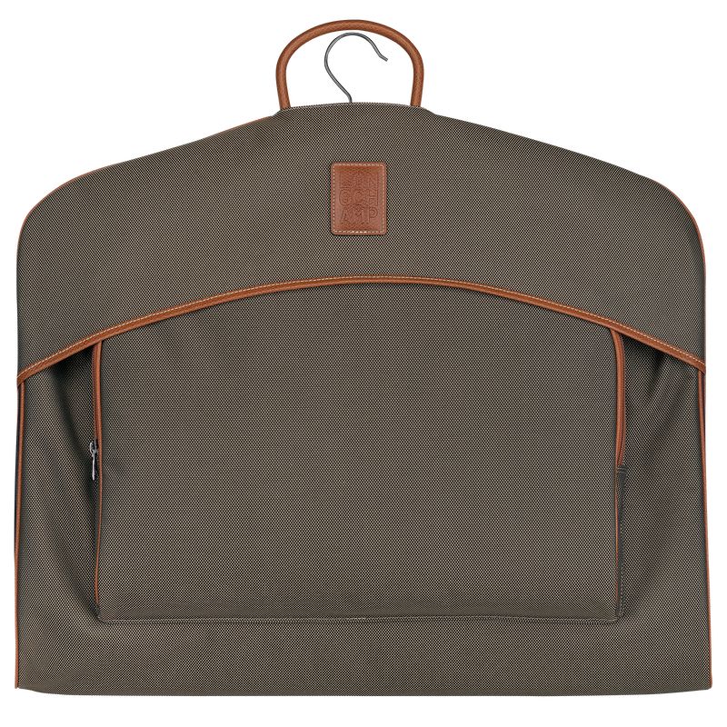 Brown - Recycled canvas Longchamp Boxford Garment cover Women Accessories | AU8165QM