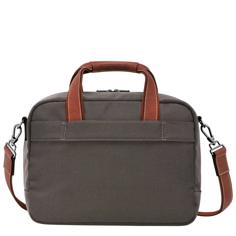 Brown - Recycled canvas Longchamp Boxford S Men Travel Bags | AU9165DF