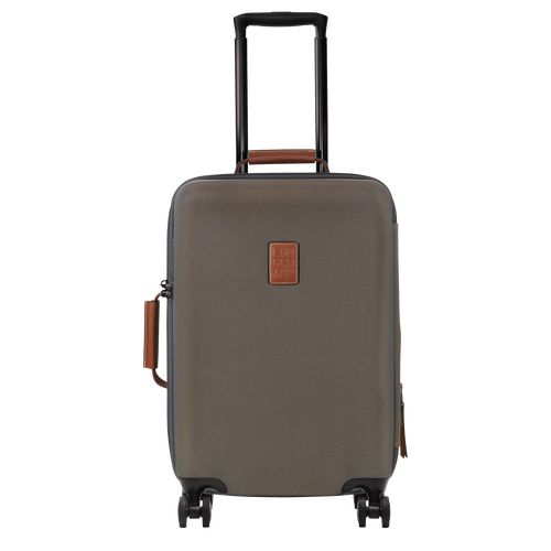 Brown - Recycled canvas Longchamp Boxford S Men Suitcases | AU9240JP