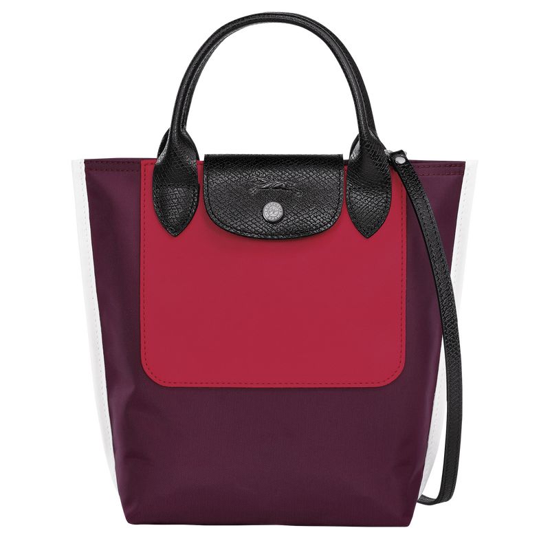 Burgundy - Canvas Longchamp Cabas XS Tote Women Handbag | AU7236IL