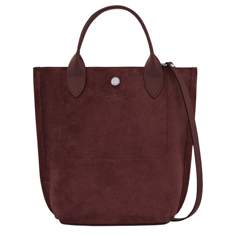 Burgundy - Leather Longchamp Cabas XS Tote Women Mini Bags | AU7021QM