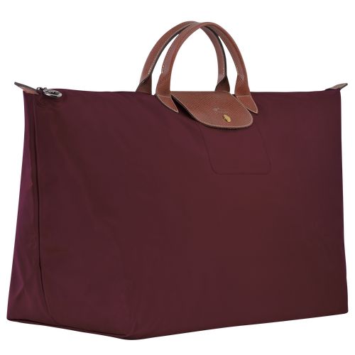 Burgundy - Recycled canvas Longchamp Le Pliage Original M Women Travel Bags | AU8112QM