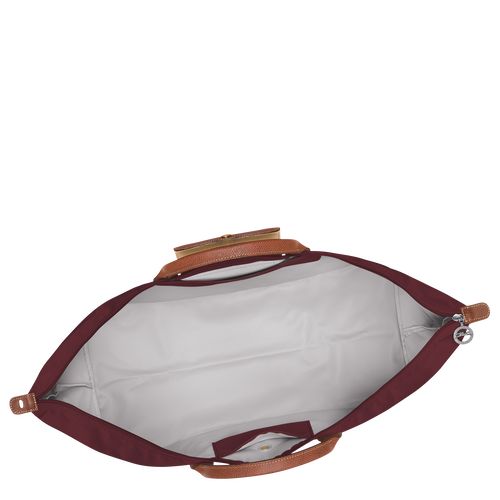 Burgundy - Recycled canvas Longchamp Le Pliage Original M Women Travel Bags | AU8112QM