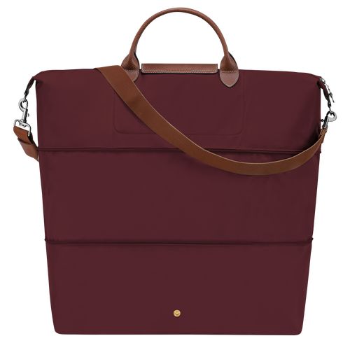 Burgundy - Recycled canvas Longchamp Le Pliage Original expandable Women Travel Bags | AU8118YX