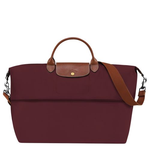 Burgundy - Recycled canvas Longchamp Le Pliage Original expandable Women Travel Bags | AU8118YX