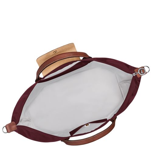 Burgundy - Recycled canvas Longchamp Le Pliage Original expandable Women Travel Bags | AU8118YX