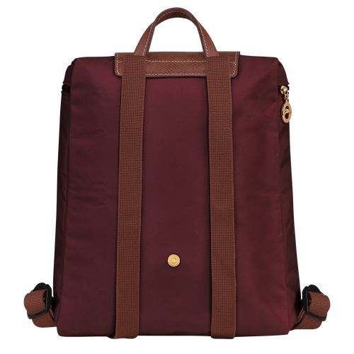 Burgundy - Recycled canvas Longchamp Le Pliage Original M Men Backpacks | AU8874LI