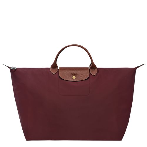 Burgundy - Recycled canvas Longchamp Le Pliage Original S Men Travel Bags | AU9191FD