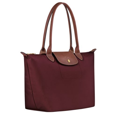 Burgundy - Recycled canvas Longchamp Le Pliage Original M Tote Women Shoulder Bags | AU7612ZU