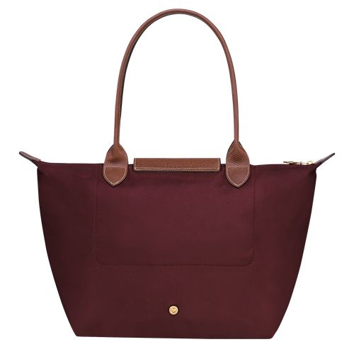 Burgundy - Recycled canvas Longchamp Le Pliage Original M Tote Women Shoulder Bags | AU7612ZU