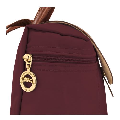 Burgundy - Recycled canvas Longchamp Le Pliage Original M Women Backpacks | AU7677ZU