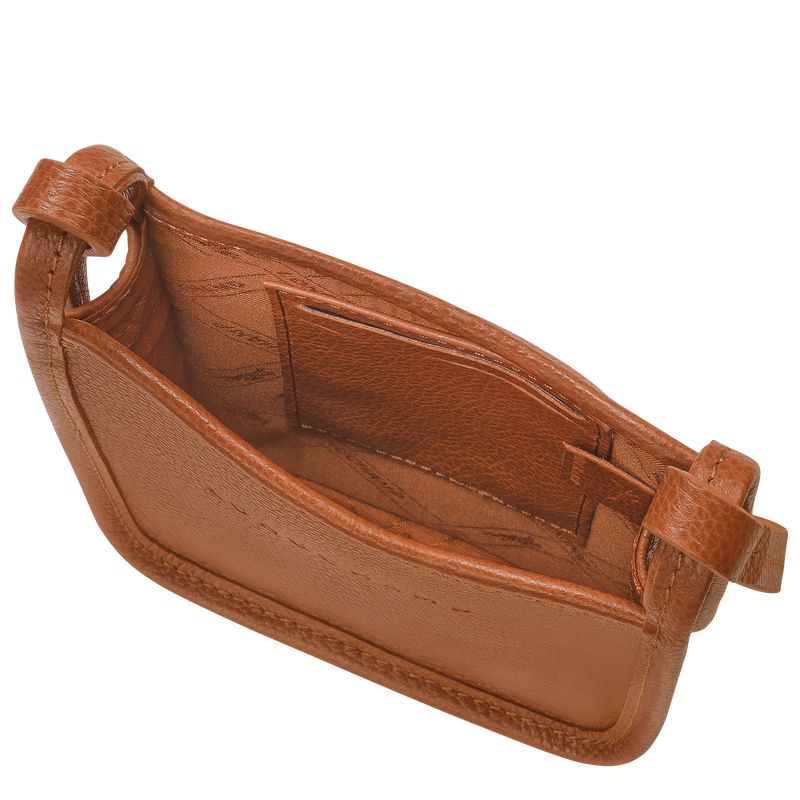 Caramel - Leather Longchamp Le FoulonnÉ 1 Men Phone Case | AU9108IL