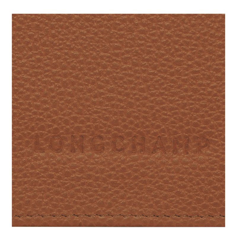 Caramel - Leather Longchamp Le FoulonnÉ Continental Women Wallets | AU7828NW