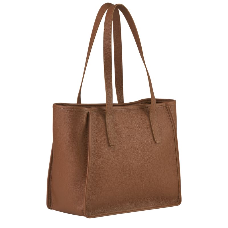 Caramel - Leather Longchamp Le FoulonnÉ L Tote Women Shoulder Bags | AU7540QM