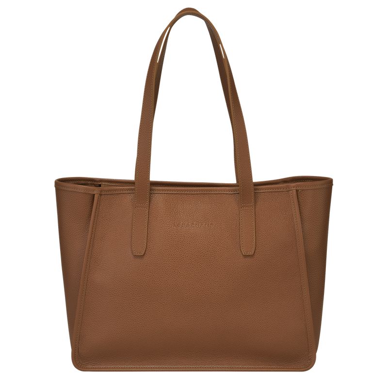 Caramel - Leather Longchamp Le FoulonnÉ L Tote Women Shoulder Bags | AU7540QM