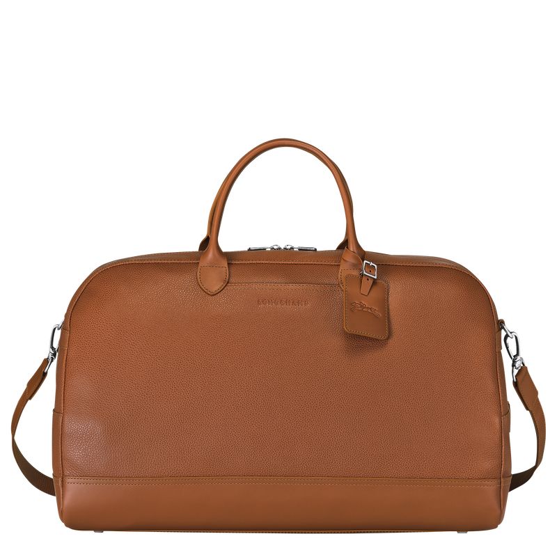 Caramel - Leather Longchamp Le FoulonnÉ M Women Travel Bags | AU8089BE