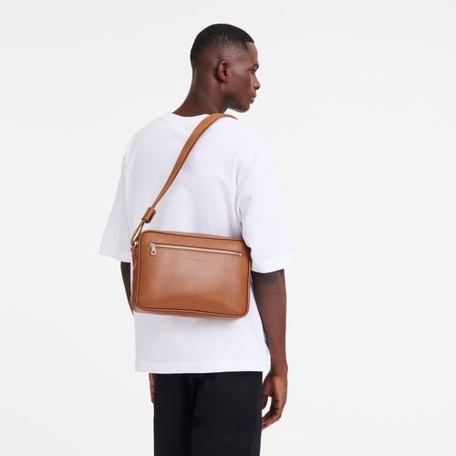 Caramel - Leather Longchamp Le FoulonnÉ M Camera Men Crossbody Bags | AU8825HA