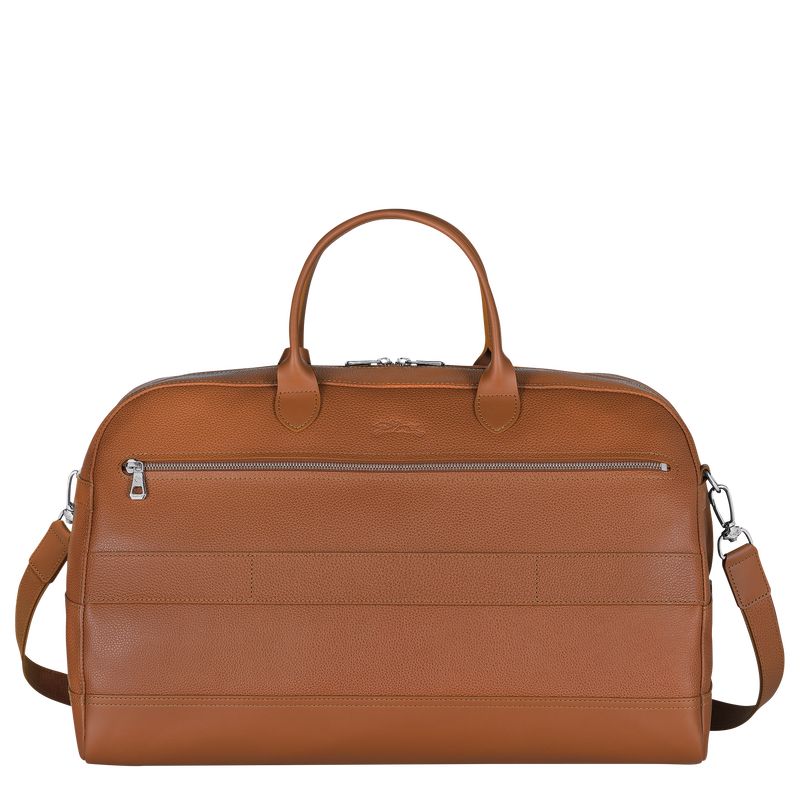 Caramel - Leather Longchamp Le FoulonnÉ M Men Travel Bags | AU9176BE