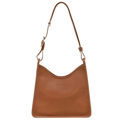 Caramel - Leather Longchamp Le FoulonnÉ M Hobo Women Shoulder Bags | AU7578GS