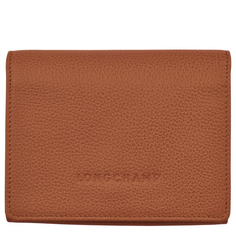 Caramel - Leather Longchamp Le FoulonnÉ Men Wallets | AU9007AH