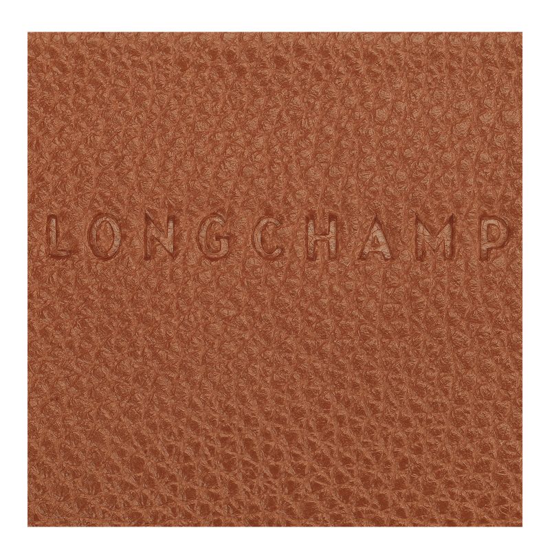 Caramel - Leather Longchamp Le FoulonnÉ Men Card Holder | AU9045RV