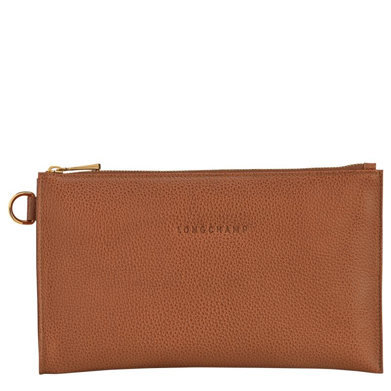 Caramel - Leather Longchamp Le FoulonnÉ Men Pouches | AU9059AH