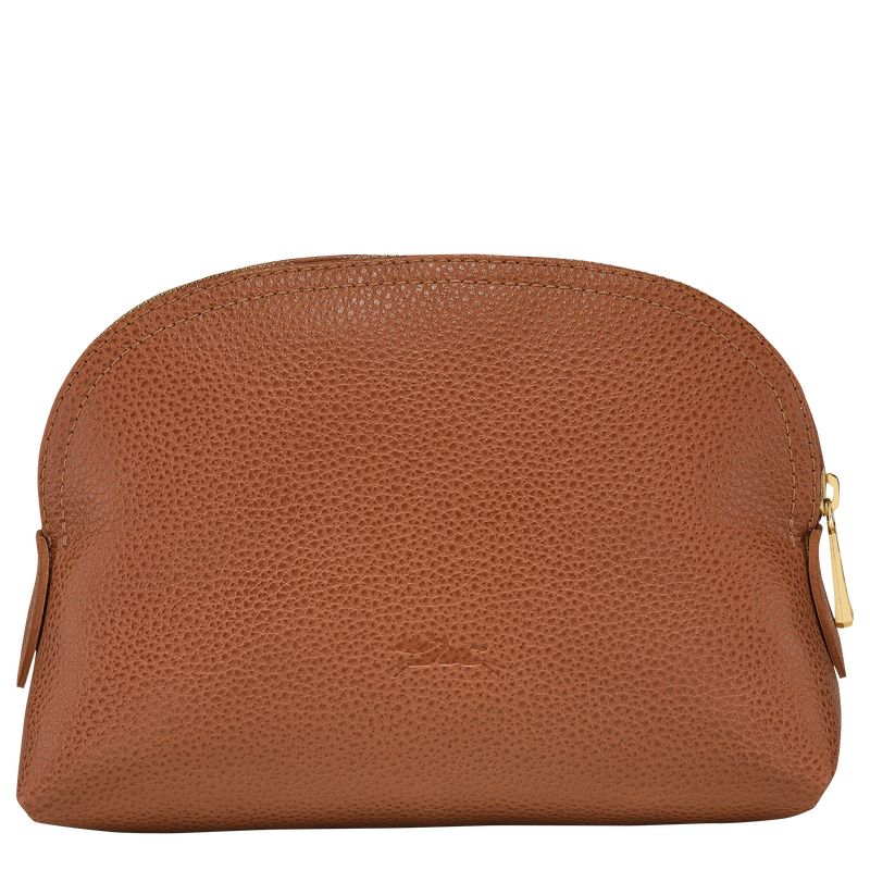 Caramel - Leather Longchamp Le FoulonnÉ Men Pouches | AU9063GS