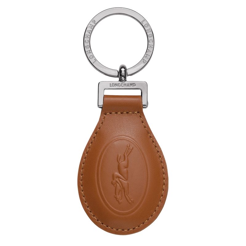 Caramel - Leather Longchamp Le FoulonnÉ Men Key Rings | AU9126MQ