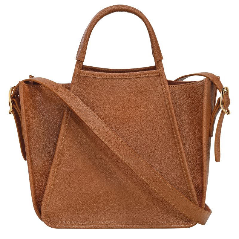 Caramel - Leather Longchamp Le FoulonnÉ S Women Handbag | AU7245JP