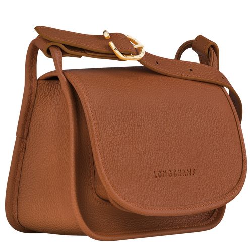 Caramel - Leather Longchamp Le FoulonnÉ S Women Crossbody Bags | AU7489QM