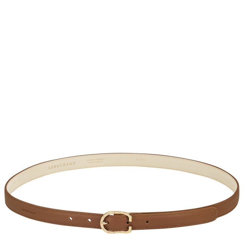 Caramel - Leather Longchamp Le FoulonnÉ Women Belts | AU8360DF