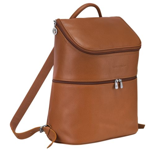 Caramel - Leather Longchamp Le FoulonnÉ Women Backpacks | AU7661JP