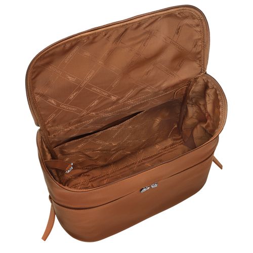 Caramel - Leather Longchamp Le FoulonnÉ Women Backpacks | AU7661JP