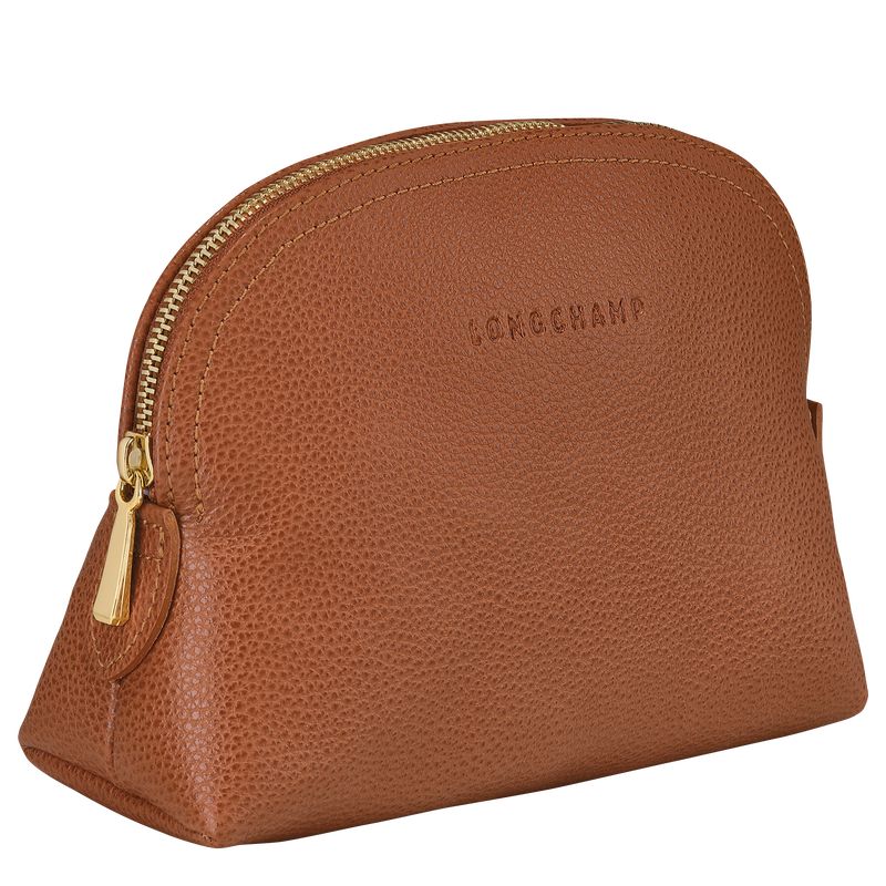 Caramel - Leather Longchamp Le FoulonnÉ Women Pouches | AU7686AH