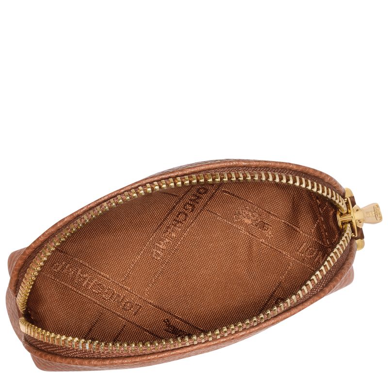 Caramel - Leather Longchamp Le FoulonnÉ Women Coin Purses | AU7898UZ