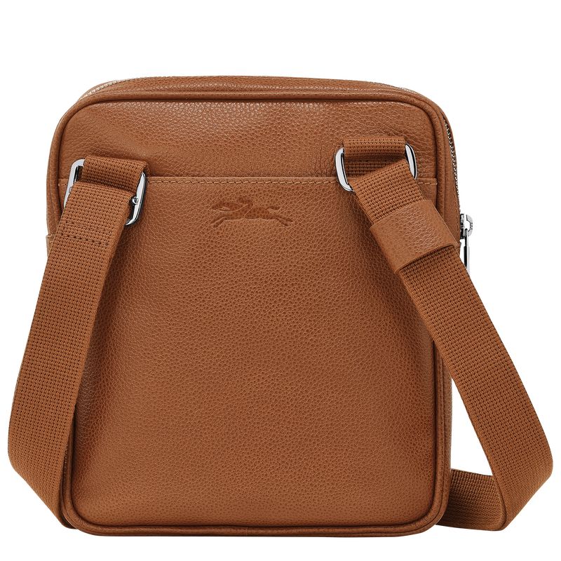 Caramel - Leather Longchamp Le FoulonnÉ XS Men Crossbody Bags | AU8812BE