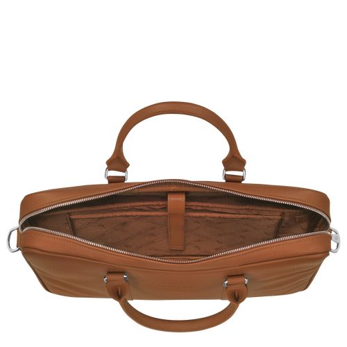 Caramel - Leather Longchamp Le FoulonnÉ XS Women Briefcase | AU7752RV