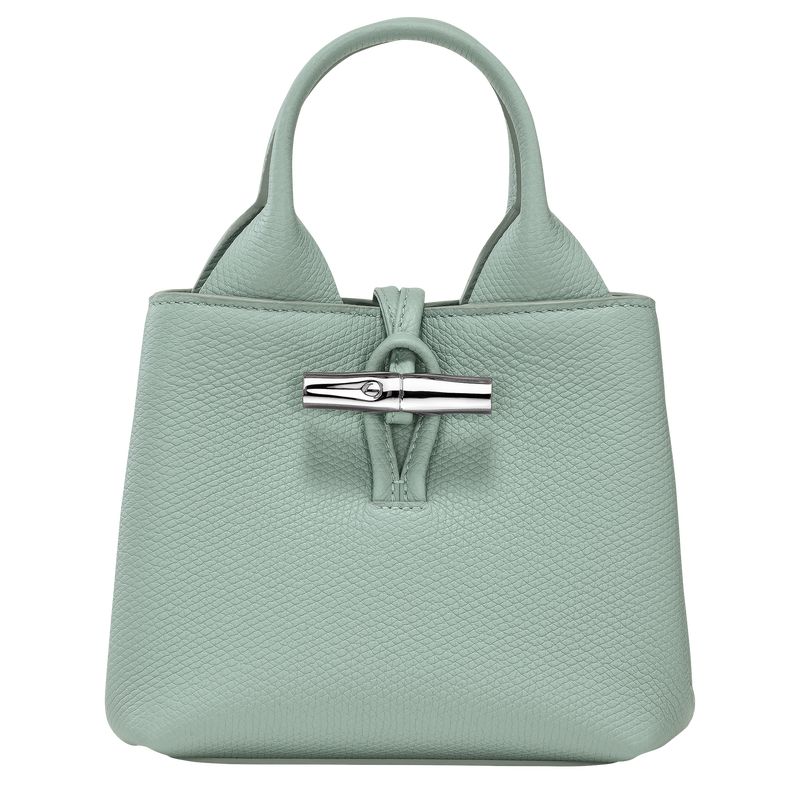 Celadon - Leather Longchamp Le Roseau XS Handbag Women Mini Bags | AU7079UZ