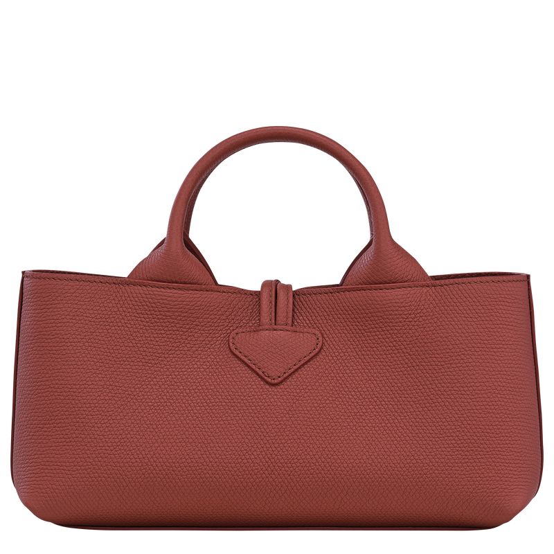 Chestnut - Leather Longchamp Le Roseau S Women Handbag | AU7291AH