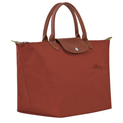 Chestnut - Recycled canvas Longchamp Le Pliage Green M Women Handbag | AU7349JP