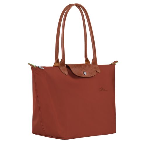 Chestnut - Recycled canvas Longchamp Le Pliage Green L Tote Women Shoulder Bags | AU7589RV