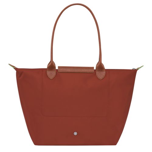 Chestnut - Recycled canvas Longchamp Le Pliage Green L Tote Women Shoulder Bags | AU7589RV