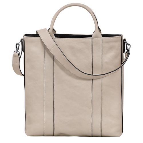 Clay - Leather Longchamp 3D L Tote Men Handbag | AU8953OK