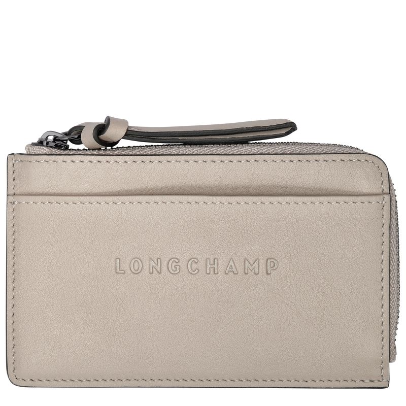 Clay - Leather Longchamp 3D Women Card Holder | AU7876BE