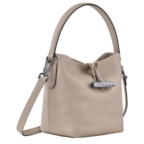 Clay - Leather Longchamp Le Roseau Essential XS Bucket Women Mini Bags | AU7134PJ