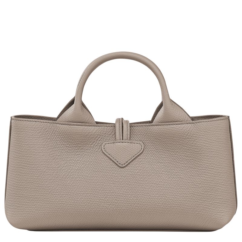 Clay - Leather Longchamp Le Roseau S Women Handbag | AU7293DF