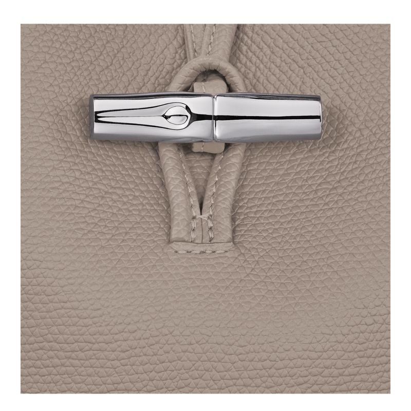 Clay - Leather Longchamp Le Roseau Women Phone Case | AU7797RV