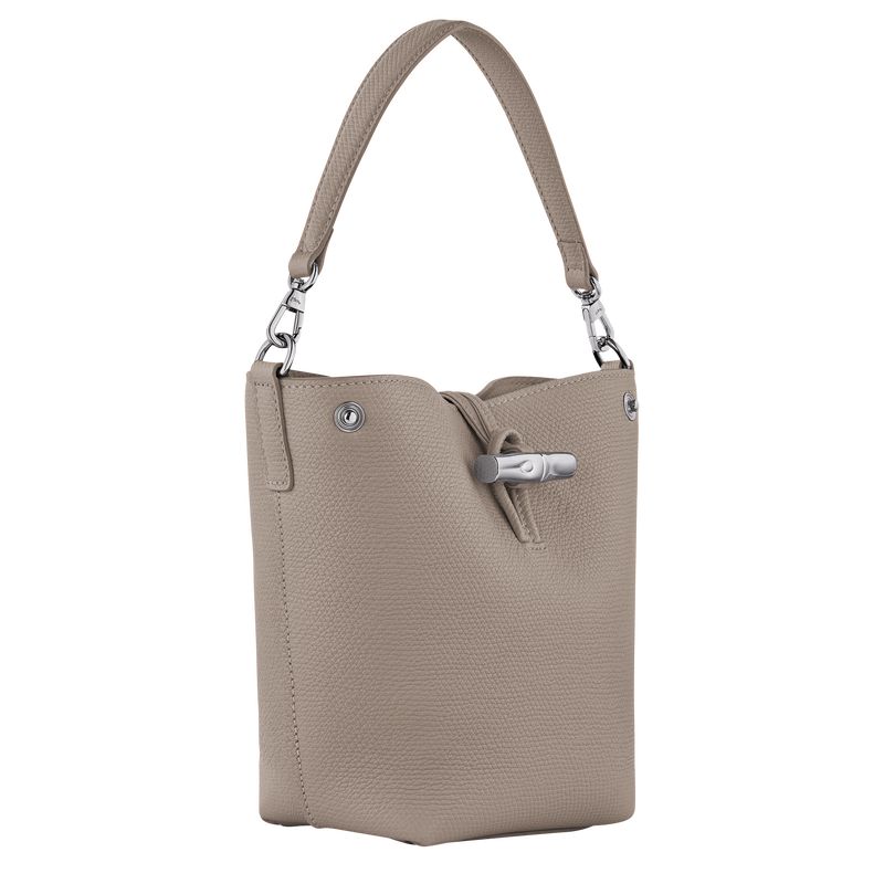 Clay - Leather Longchamp Le Roseau XS Bucket Women Mini Bags | AU7073QM